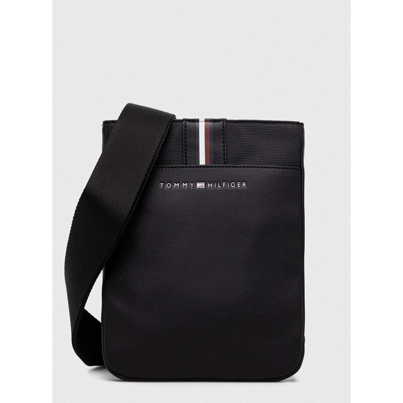 Malá taška Tommy Hilfiger čierna farba, AM0AM11824