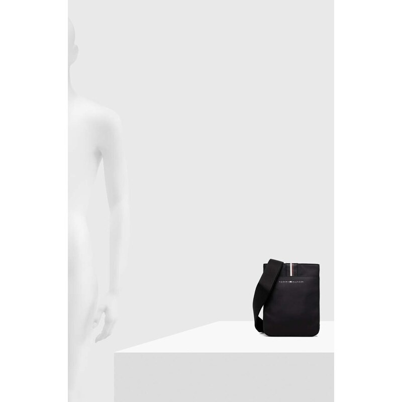 Malá taška Tommy Hilfiger čierna farba, AM0AM11824