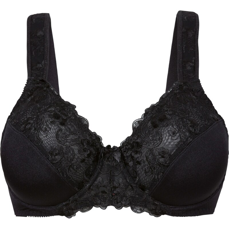 bonprix Podprsenka minimizer s vystuženými ramienkami, farba čierna 44731951