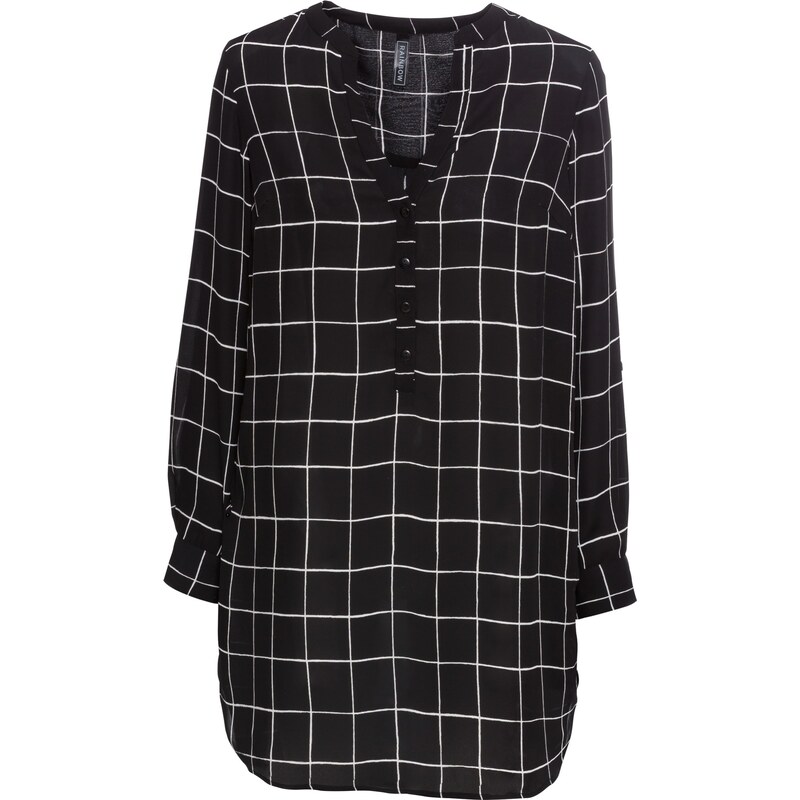 bonprix Dlhá blúzka, farba čierna 44789486