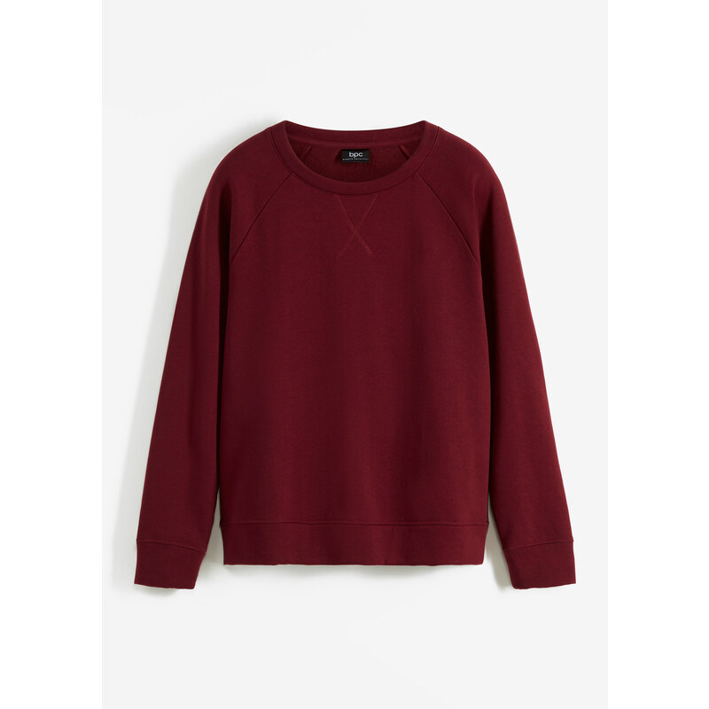 bonprix Mikina basic, farba červená 45134445