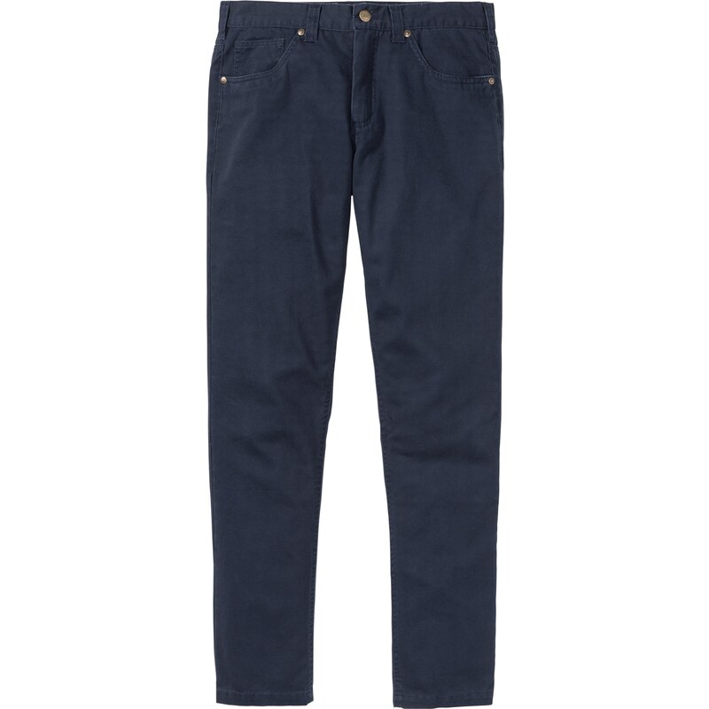 bonprix Nohavice, Regular Fit, rovné, z bavlny, farba modrá 44733844