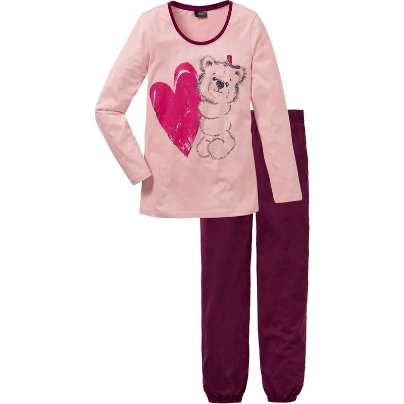 bonprix Pyžamo s bio bavlnou, farba fialová 44818042