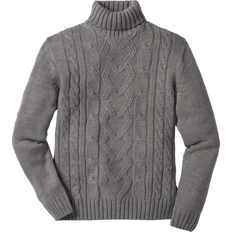 bonprix Rolák s osmičkovým vzorom, farba šedá 45853576