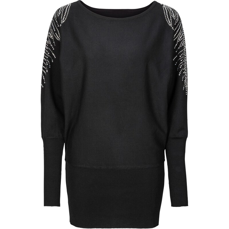 bonprix Pulóver, farba čierna 45370367