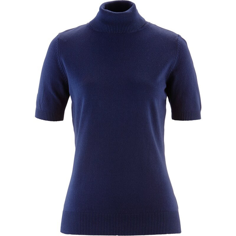 bonprix Rolák s krátkym rukávom, farba modrá 44741426