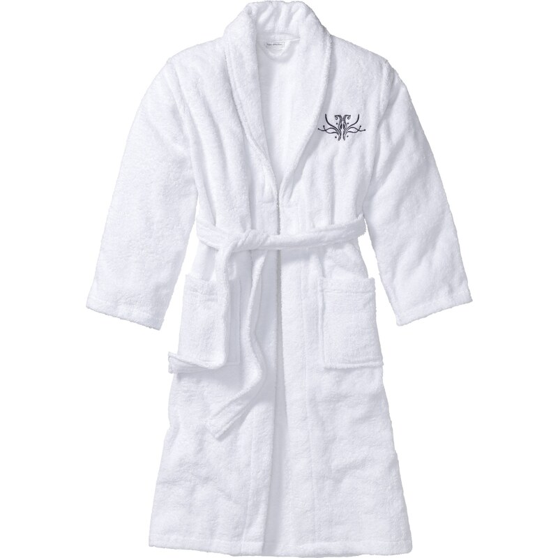 bonprix Župan froté z bavlny, farba biela 61129337