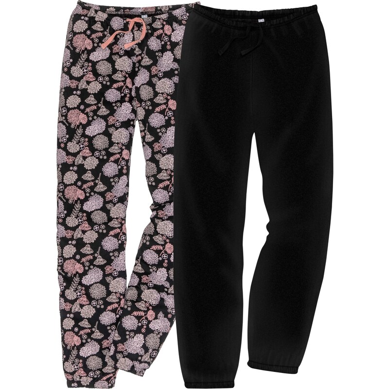 bonprix Pyžamové nohavice (2-dielne balenie), dlhé, z čistej bio 44799398