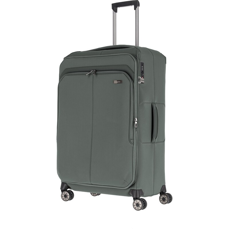 Veľký textilný kufor na kolieskach Travelite PriimaOlive 47658976