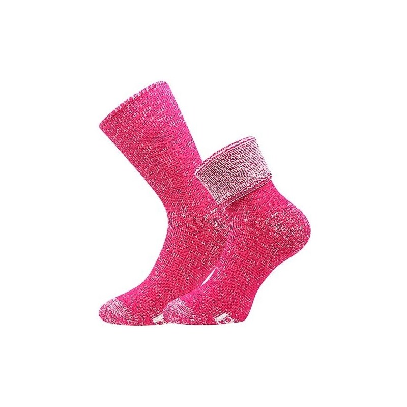 POLARIS hrejivé spacie ponožky s voľným lemom Boma Magenta 35-38 1 pár 52601239