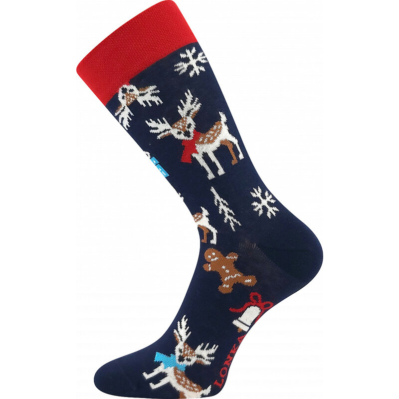 Voxx DEBOX farebné vianočné ponožky Lonka - RUDOLF