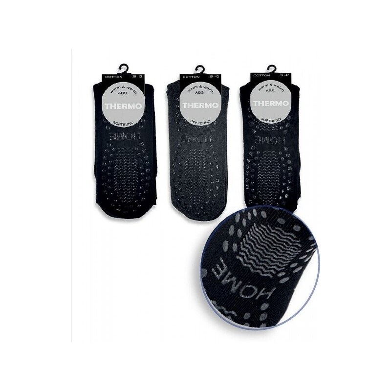 Protišmykové froté bavlnené ponožky s ABS chodidlom TRENDY SOCKS Mix 47685610