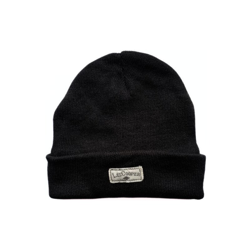 Lee Cooper Zimná Úpletová Čiapka s vnútorným Fleecom Unisex čierna 47737235