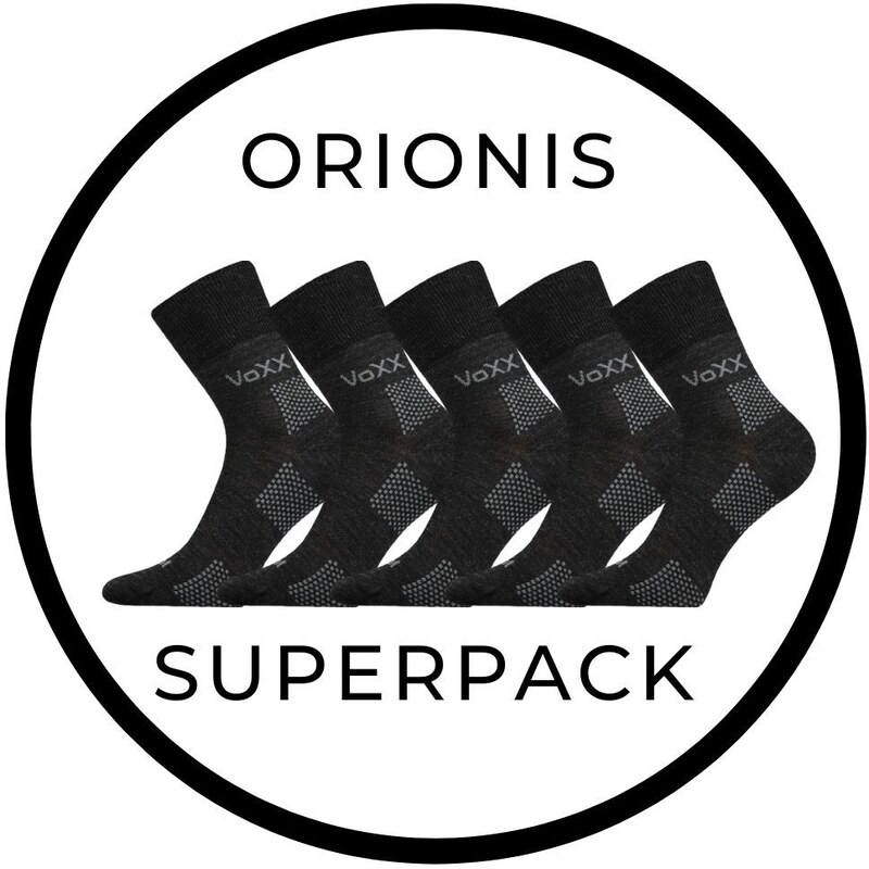 ORIONIS SUPERPACK 5párov antibakteriálne merino ponožky so striebrom 48829838