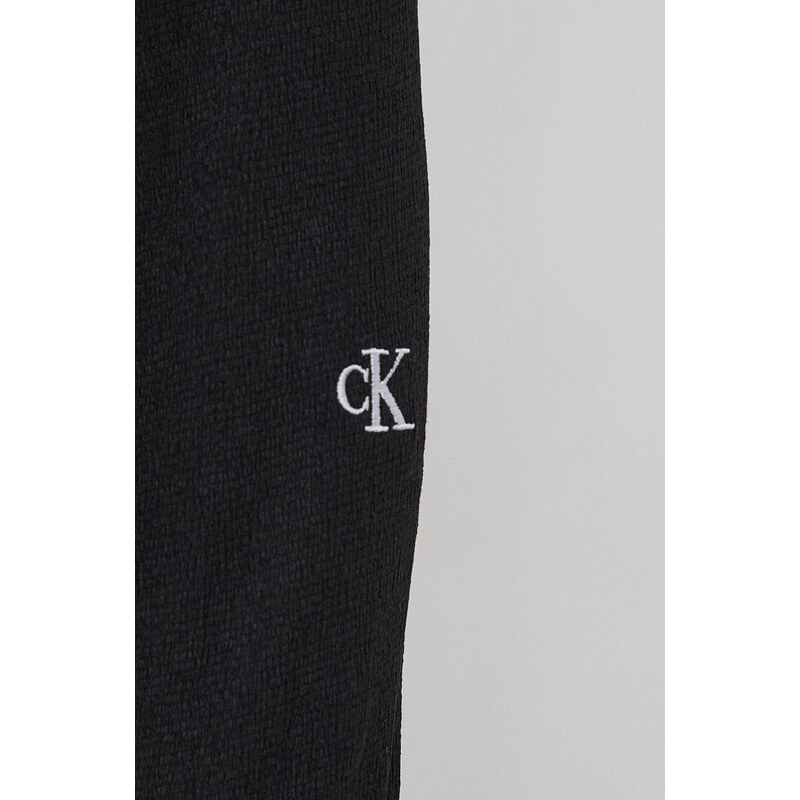 Šaty Calvin Klein Jeans čierna farba,mini,priliehavá,J20J222516