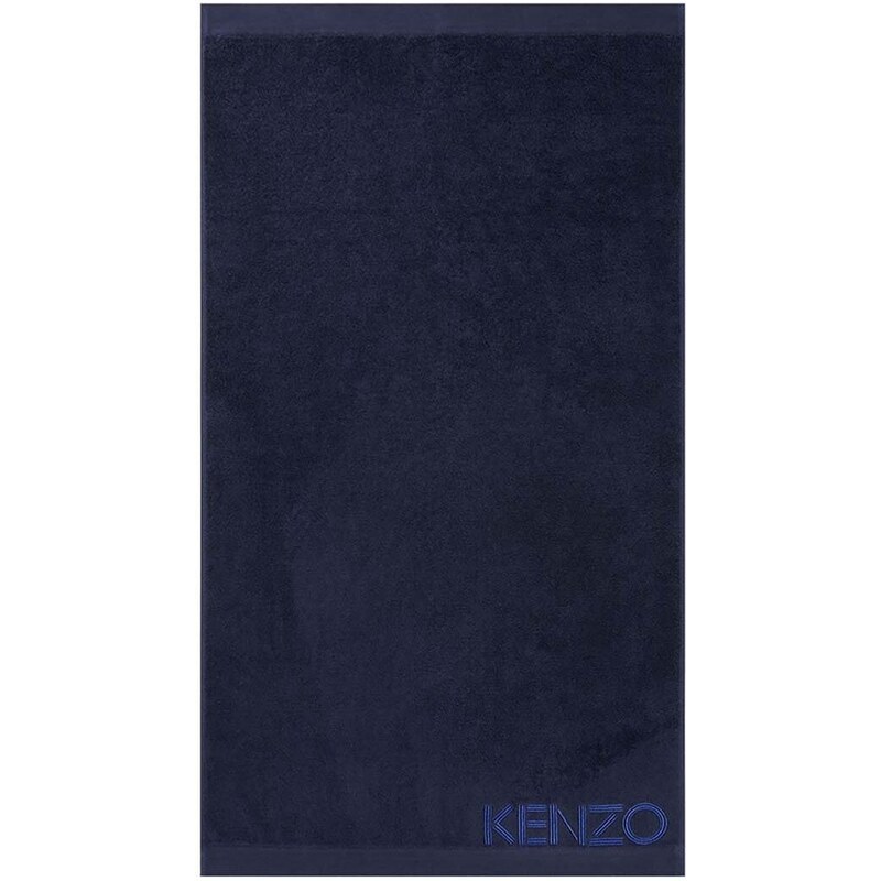 Veľký bavlnený uterák Kenzo Iconic Navy 92x150 cm
