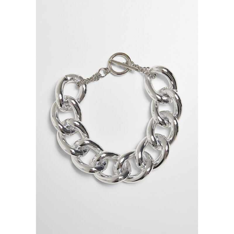 Urban Classics Glittering Chain Bracelet - Silver Color 50663528