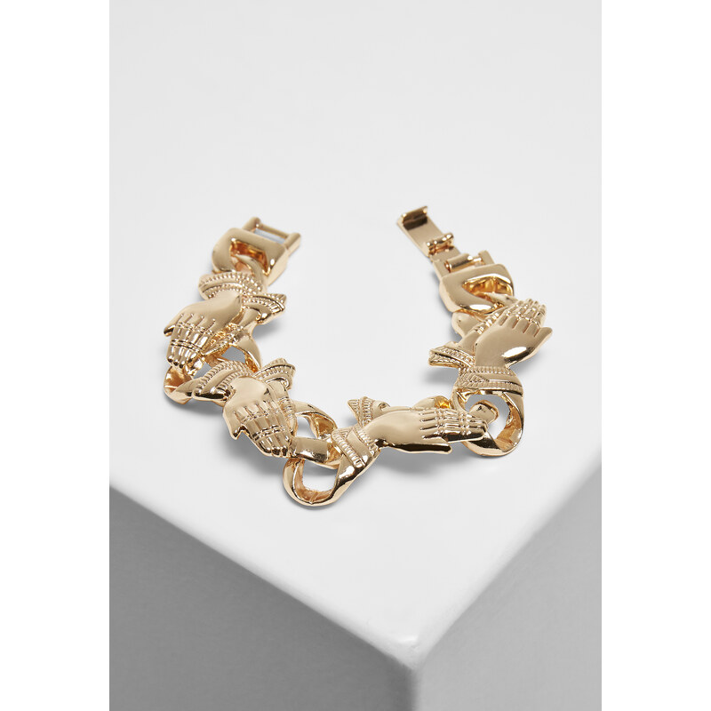 Urban Classics Pray Hands Bracelet - Gold Color 50636846