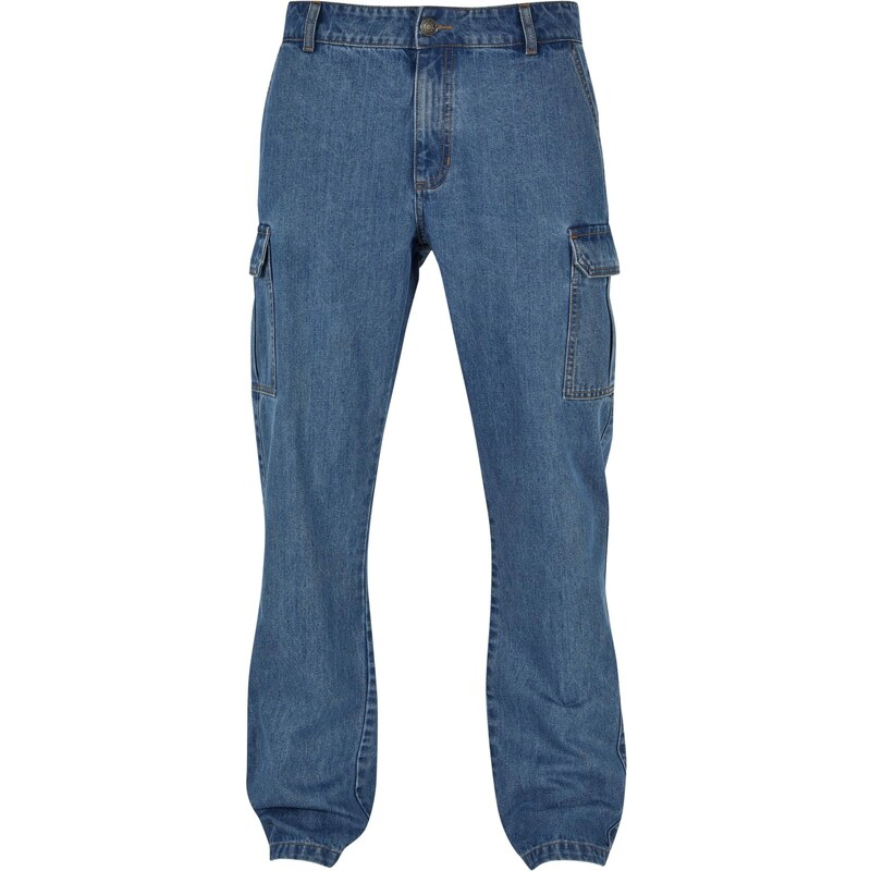 Urban Classics Rifľové kapsáče modrá denim 59665106