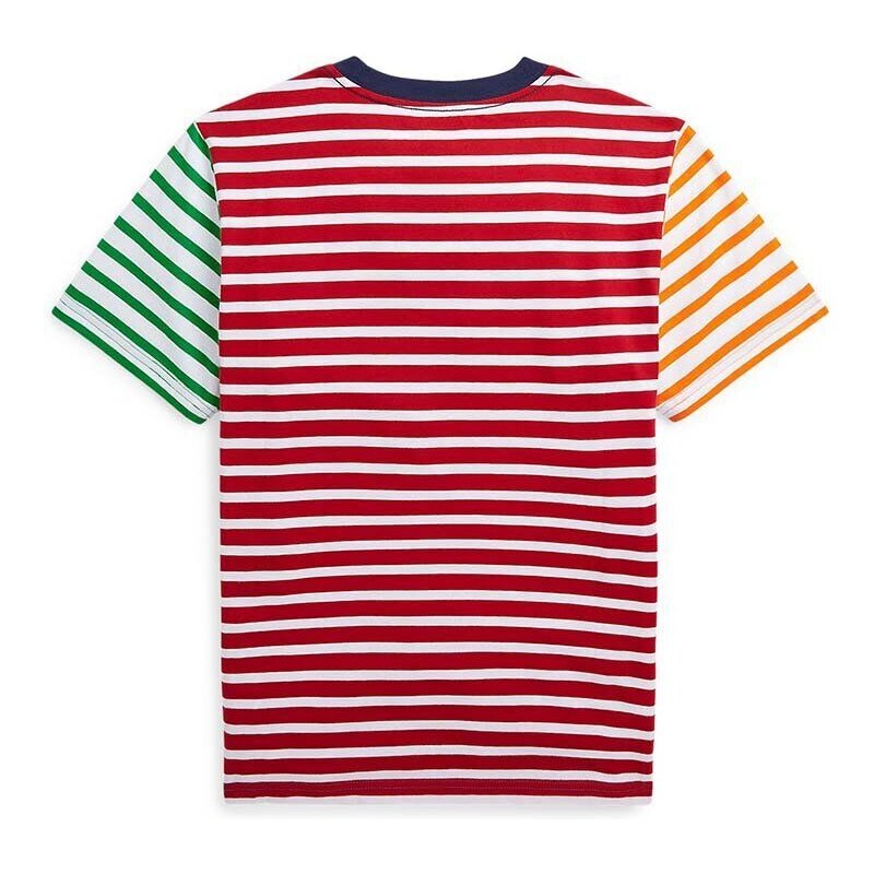 Detské bavlnené tričko Polo Ralph Lauren vzorovaný