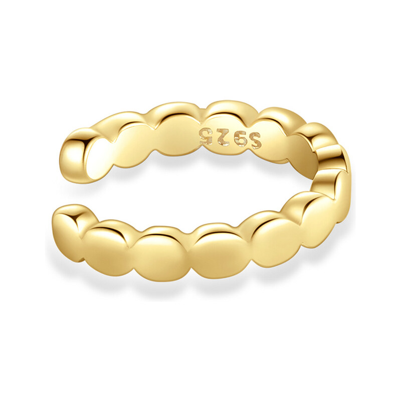 Ligot Strieborná pozlátená záušnica 1ks 47739481