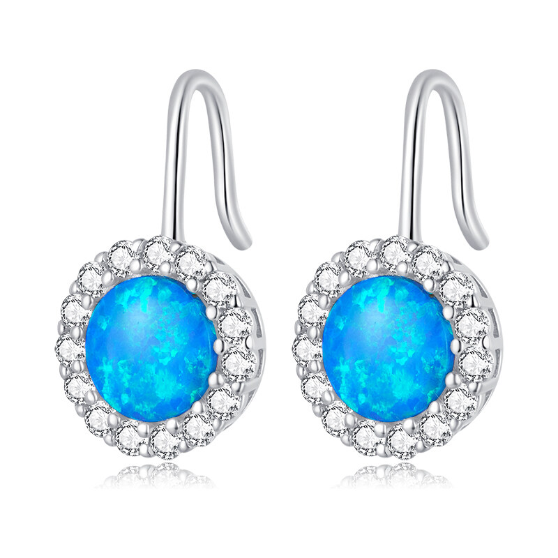 Ligot Strieborné náušnice s opálom 47739616