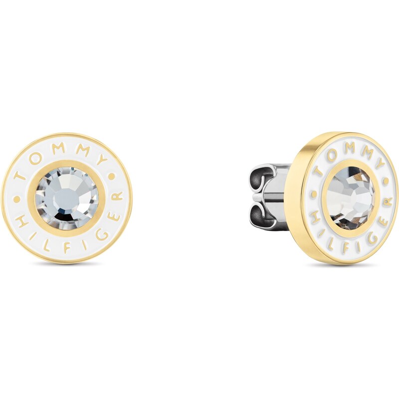 Tommy Hilfiger Elegantné pozlátené náušnice s kryštálom Layered 66585249