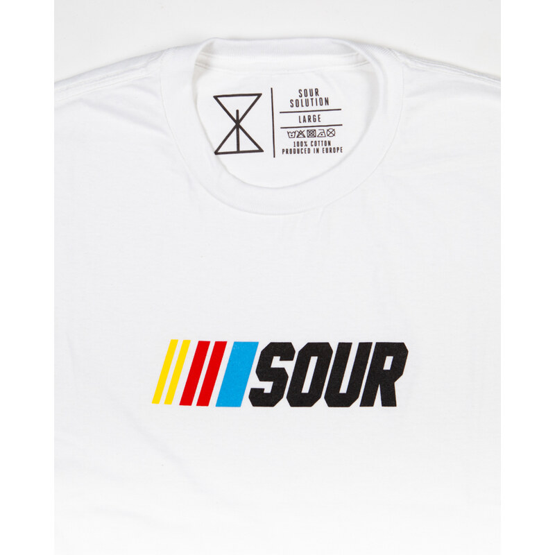 SOUR Soulution Biele tričko SOUR SOURCAR TRIČKO WHITE