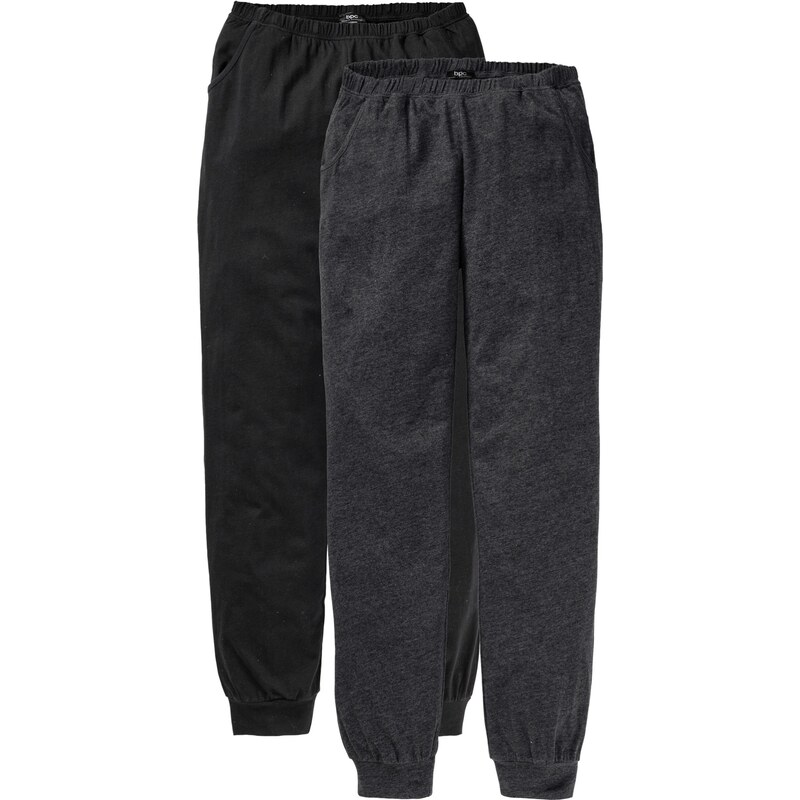 bonprix Pyžamové nohavice (2ks), farba šedá 44799067