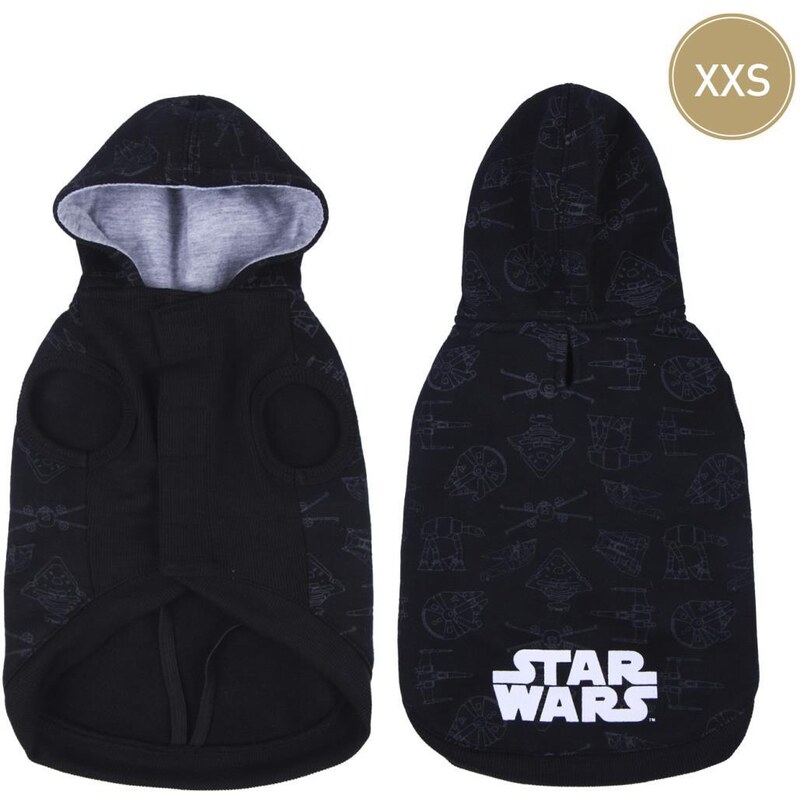 DOG SWEATSHIRT XXS COTTON BRUSHED STAR WARS DARTH VADER 50501757