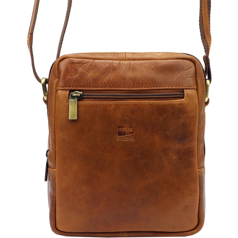 Praktická kožená taška na rameno Nordee MSD-03 GM06 66171320