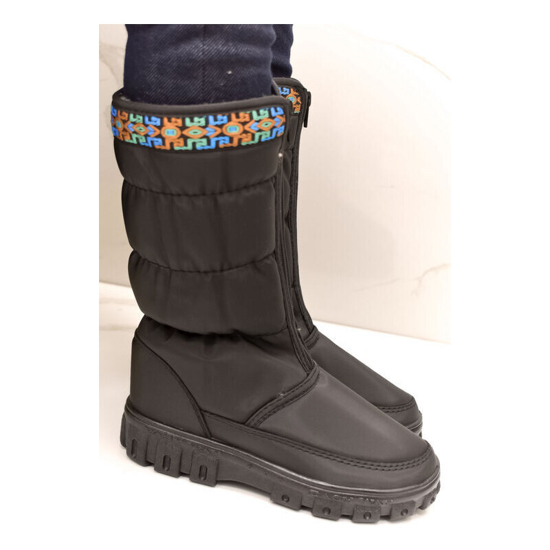 SKARPOL Dievčenské čierne snehule IDIANA 32-36 47746340