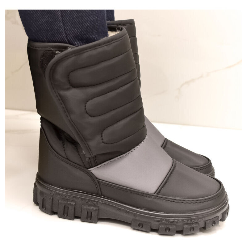 SKARPOL Detské tmavosivé snehule LIFERY 32-36 47746344