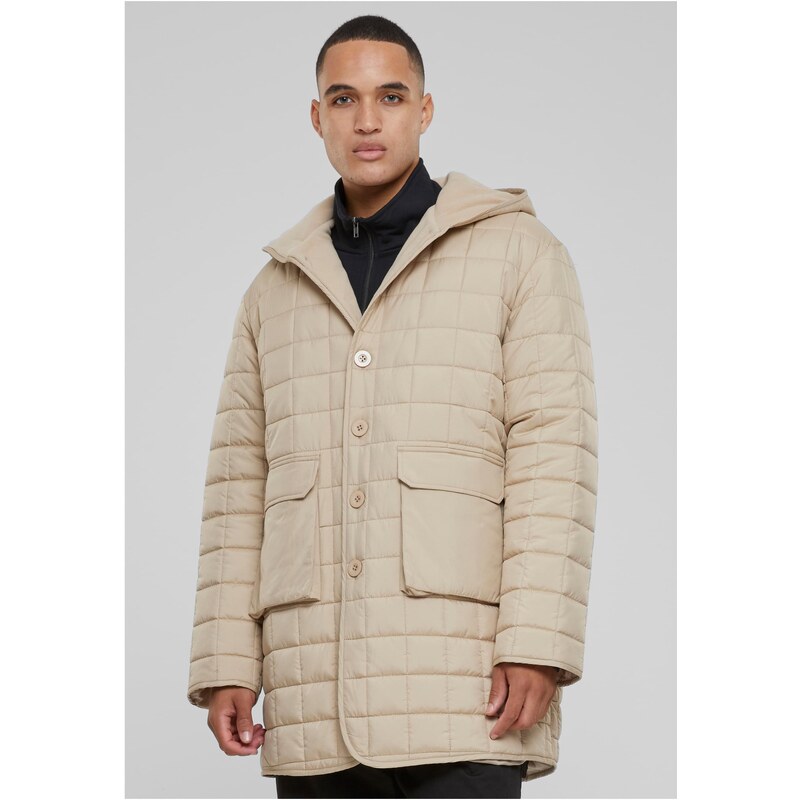 Urban Classics Mens parka with Polar Fleece lining beige 56521496