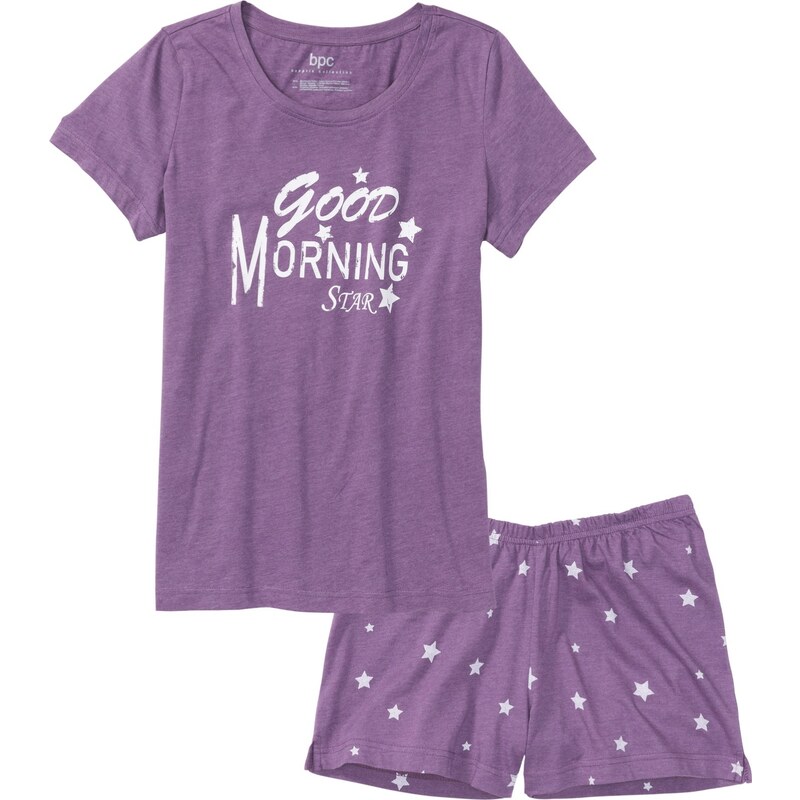 bonprix Krátke pyžamo, farba fialová 44731888