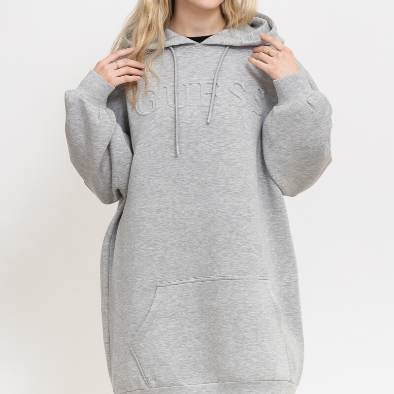 Guess cindra hooded sweatshirt dress MELANGE - GLAMI.sk