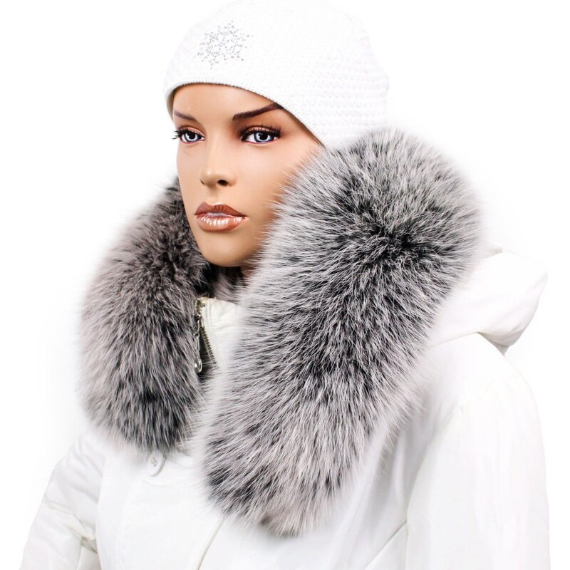 Sikora Kožušinový lem na kapucňu - golier líška L 08/17 (60 cm) 48779839