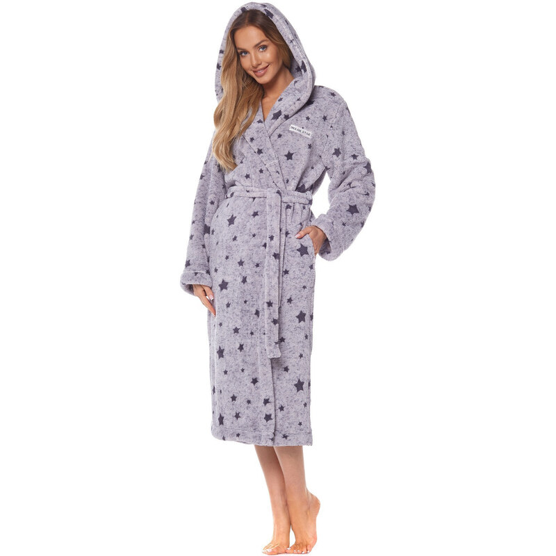 Dámsky dlhý župan L&L 2135 | šedá 47784113