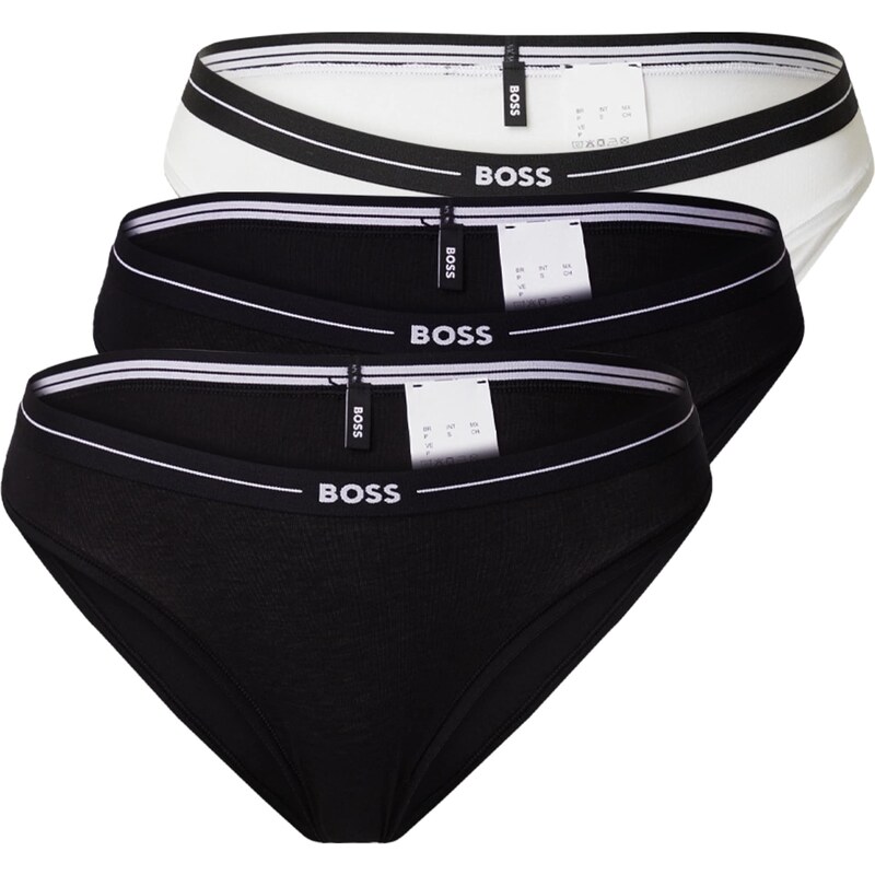 BOSS Nohavičky čierna / biela 47805236