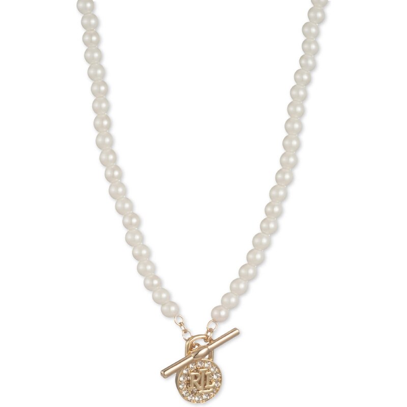 Lauren Ralph Lauren Retiazka zlatá / strieborná / perlovo biela 51874608