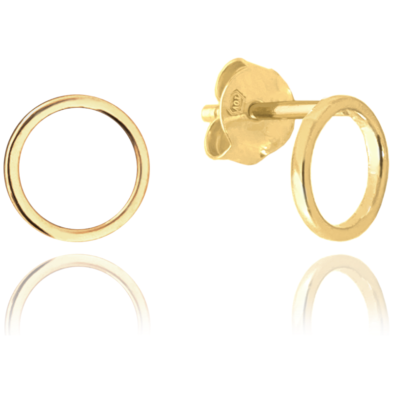 OLIVIE MINET Zlaté náušnice kroužky Au 585/1000 66723830
