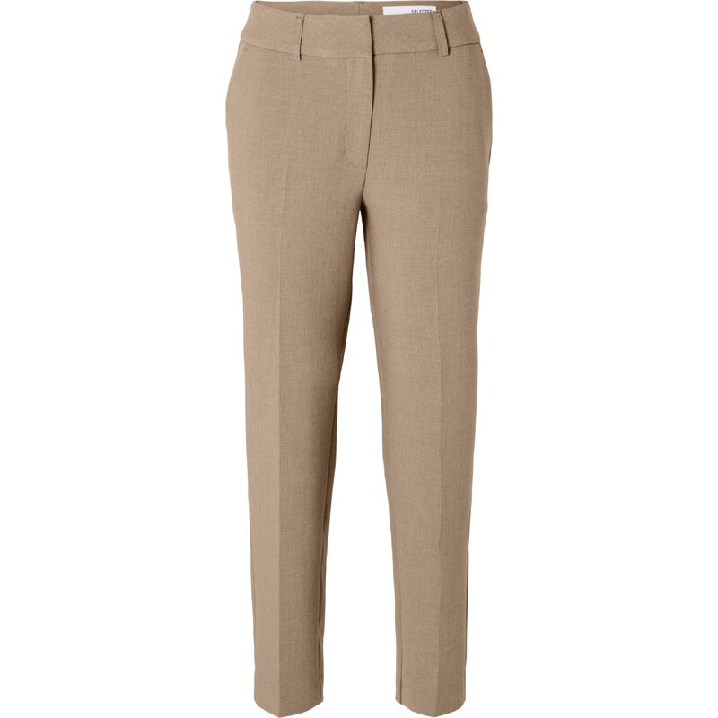 SELECTED Nohavice s pukmi Rita-Ria farba ťavej srsti 54278723