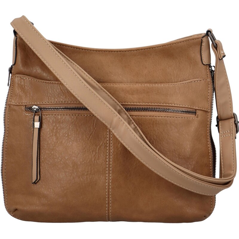 Dámska kabelka cez rameno zemitá - Romina & Co Bags Fallon béžová 67553609
