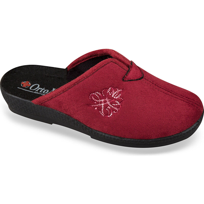 MJARTAN - Vlnené papuče - červené