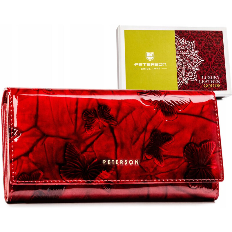 PETERSON-dámska peňaženka-motýliková elegancia-decentný nápis-dokonalé spojenie so štýlovou harmóniou