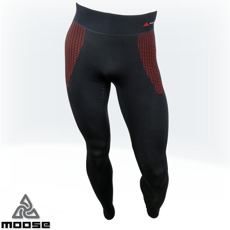 SPEED PANTS LSL MEN seamless polokompresná termobielizeň Moose Červená 47852664