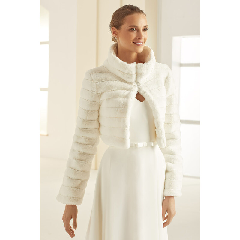 Bianco Evento Svadobné bolerko na zimnú svadbu 47853196