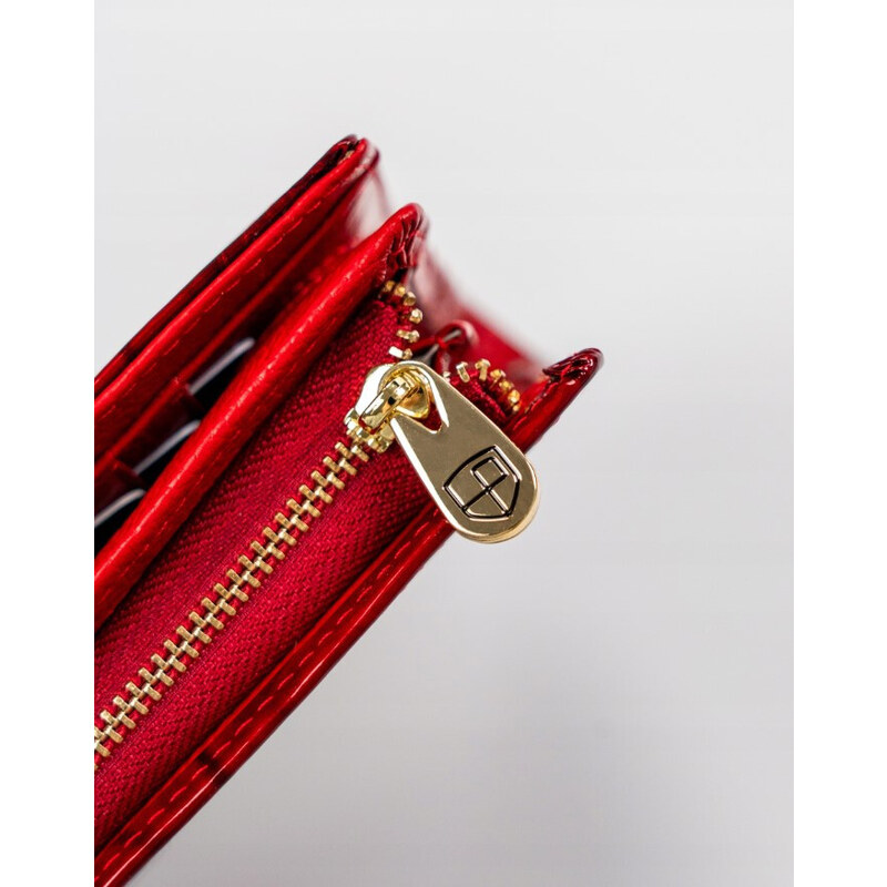 PETERSON-dámska peňaženka-červená eufória-klenot pre vaše poklady v štýle a pohodlí