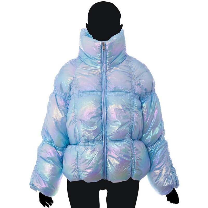 Due Linee Dámska zimná bunda perleťová modrá 27541971