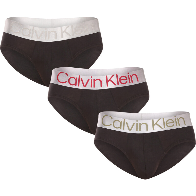 3PACK pánske slipy Calvin Klein čierné (NB3129A-GIW) 47876695